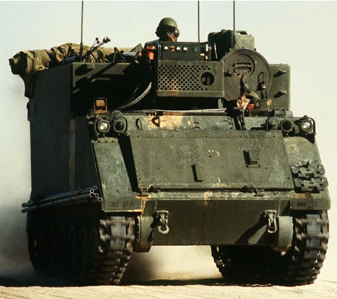 Military tracked vehicle image